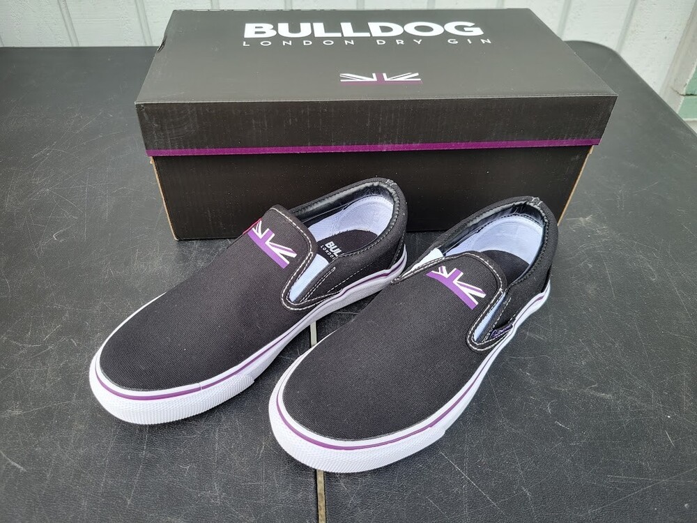 Bulldog London Dry Gin Mens Slip On Sneaker Shoes Size 4